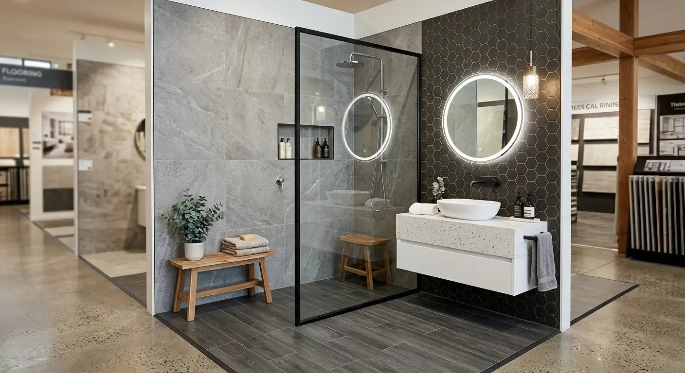 Bathroom vignette display