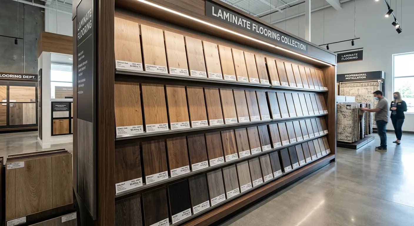 Laminate flooring samples