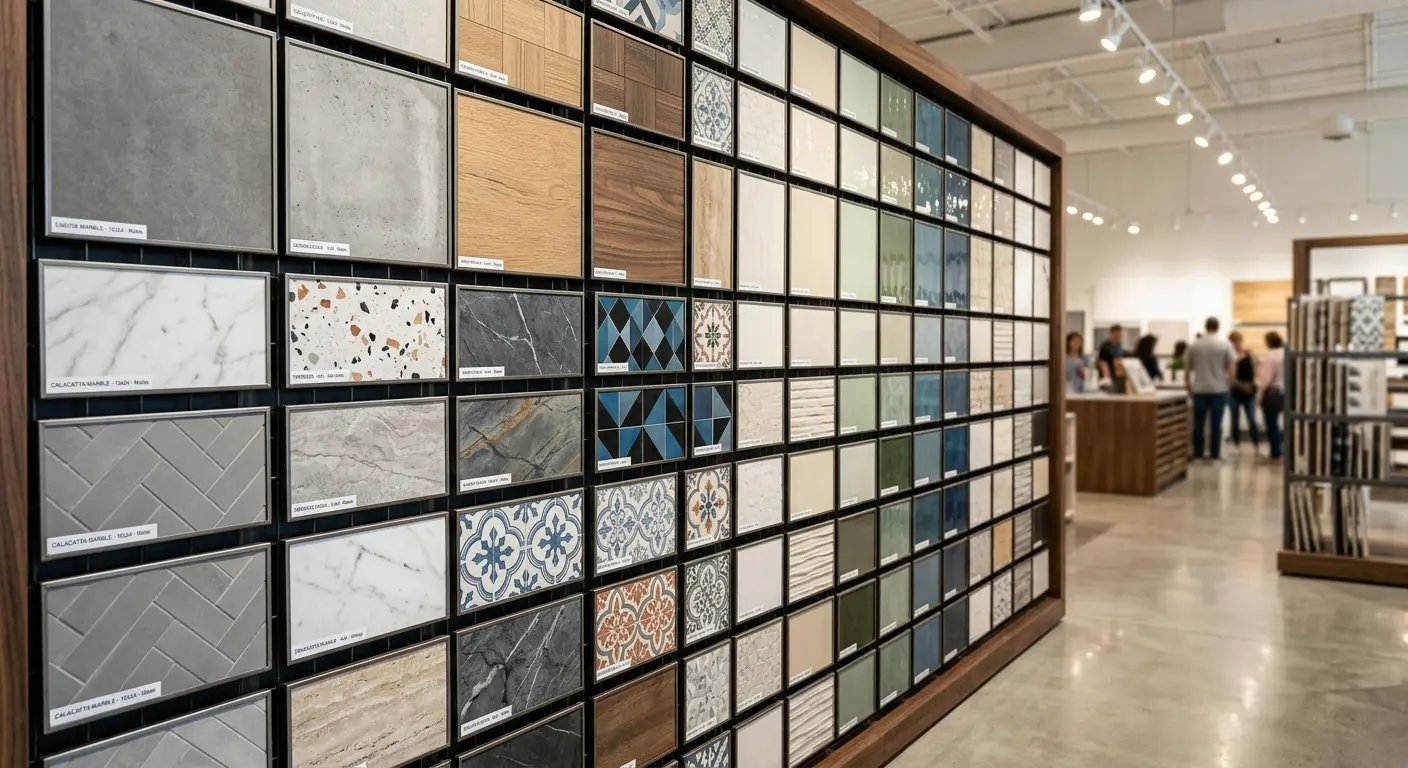 Tile wall display